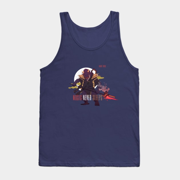 Music Never Sleeps (Galaxkylian) Tank Top by Shadeforceseries